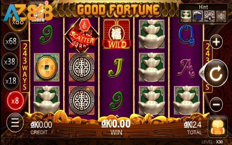 Các tính năng có trong giao diện của trò chơi nổ hũ vận mệnh tốt