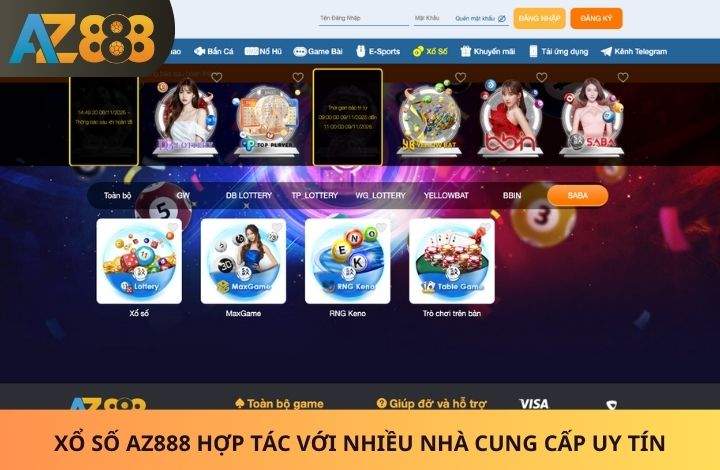 Các sảnh cược có tại Xổ Số AZ888