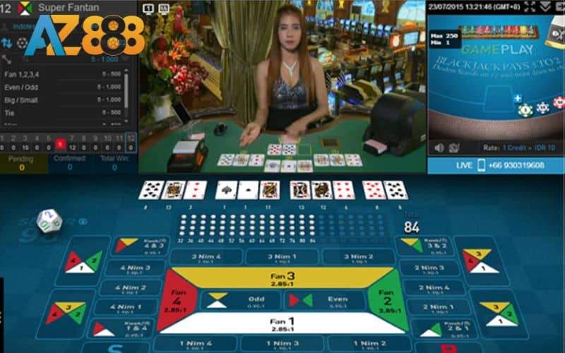 Fantan online là một trong những sản phẩm tại casino AZ888
